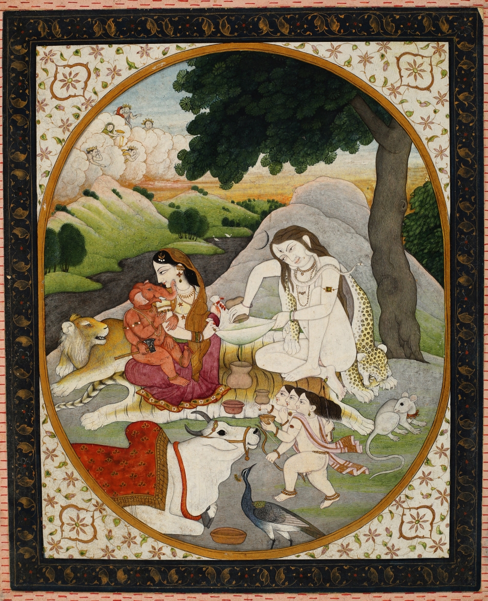 Shiva-Parvati family